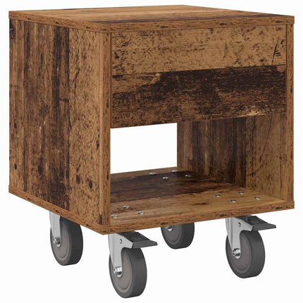 Sängbord Gammalt trä 40,5 x 40 x 48 cm Konstruerat trä