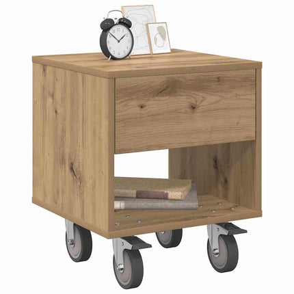 Sängbord 2 pcs Artisan Ek 40,5 x 40 x 48 cm Konstruerat trä