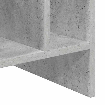 Skivskåp med hylla Betonggrå 78,5 x 35 x 45 cm Konstruerat trä