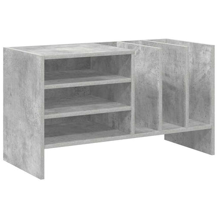 Skivskåp med hylla Betonggrå 78,5 x 35 x 45 cm Konstruerat trä