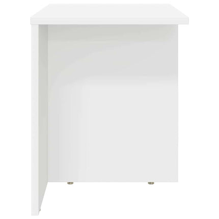 Sidobord Vit 37 x 32 x 40 cm Konstruerat trä