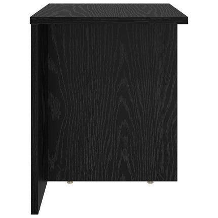 Sidobord 2 pcs Svart Ek 37 x 32 x 40 cm Konstruerat trä