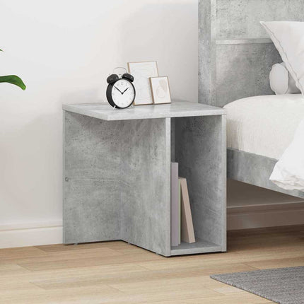 Sidobord Betonggrå 37 x 32 x 40 cm Konstruerat trä