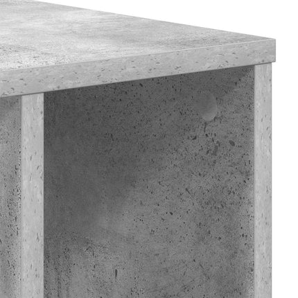 Sidobord 2 pcs Betonggrå 37 x 32 x 40 cm Konstruerat trä