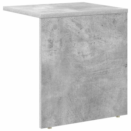 Sidobord 2 pcs Betonggrå 37 x 32 x 40 cm Konstruerat trä