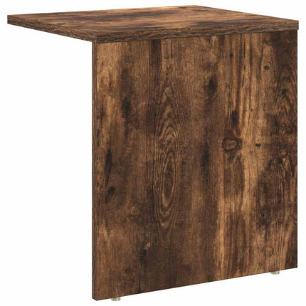 Sidobord 2 pcs Rökt ek 37 x 32 x 40 cm Konstruerat trä