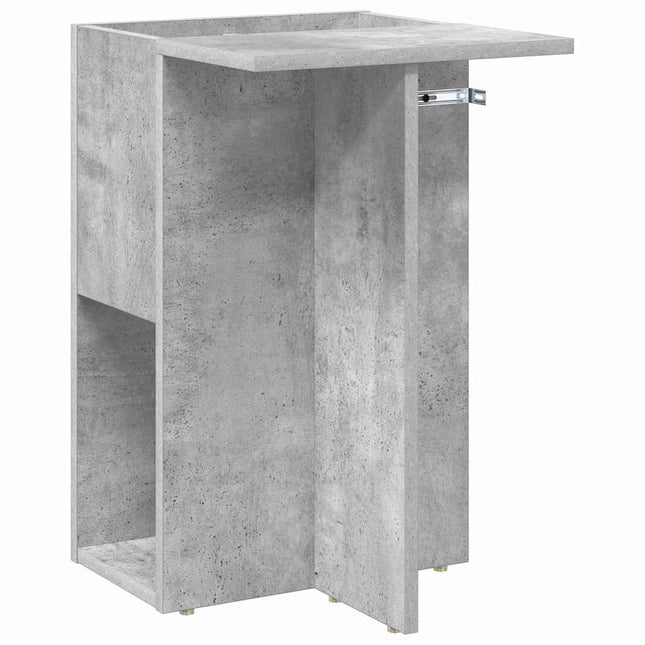 Sidobord Betonggrå 35 x 40 x 55 cm Konstruerat trä
