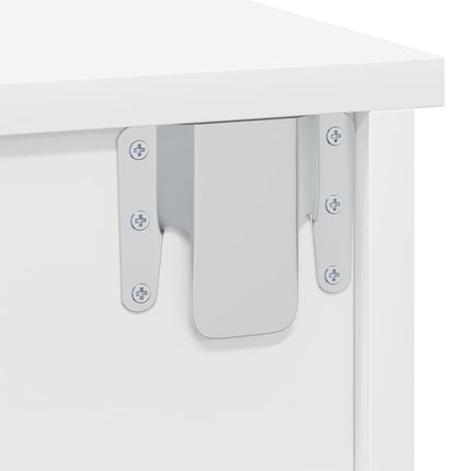 Sängbord Vit 40 x 31 x 15 cm Konstruerat trä