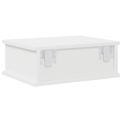 Sängbord 2 pcs Vit 40 x 31 x 15 cm Konstruerat trä
