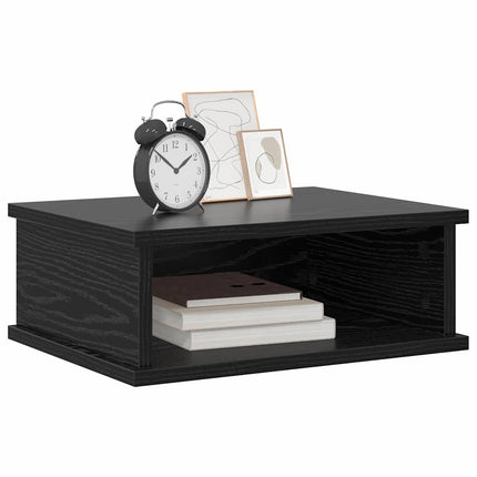 Sängbord 2 pcs Svart Ek 40 x 31 x 15 cm Konstruerat trä