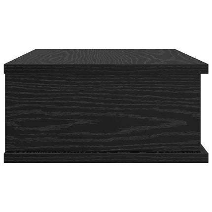 Sängbord 2 pcs Svart Ek 40 x 31 x 15 cm Konstruerat trä