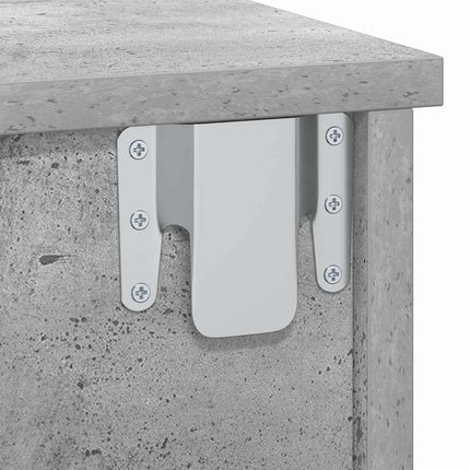 Sängbord Betonggrå 40 x 31 x 15 cm Konstruerat trä