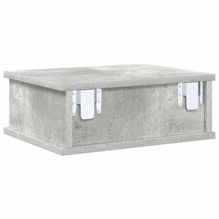Sängbord 2 pcs Betonggrå 40 x 31 x 15 cm Konstruerat trä