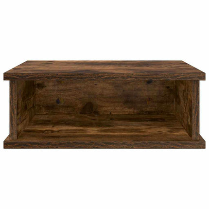 Sängbord 2 st Rökt ek 40 x 31 x 15 cm Konstruerat trä