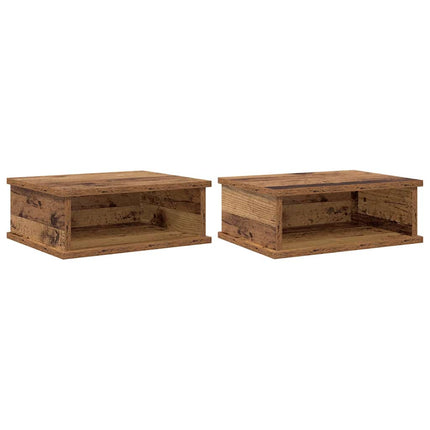 Sängbord 2 pcs Gammalt trä 40 x 31 x 15 cm Konstruerat trä