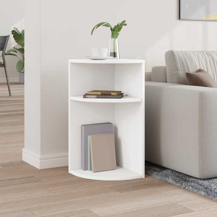 Sidobord Vit 29,6 x 29,6 x 60 cm Konstruerat trä