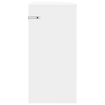 Sidobord Vit 29,6 x 29,6 x 60 cm Konstruerat trä