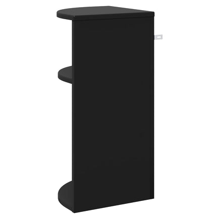 Sidobord Svart 29,6 x 29,6 x 60 cm Konstruerat trä