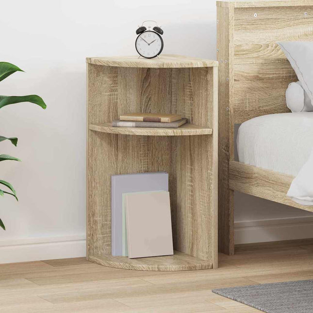 Sidobord Sonoma-ek 29,6 x 29,6 x 60 cm Konstruerat trä