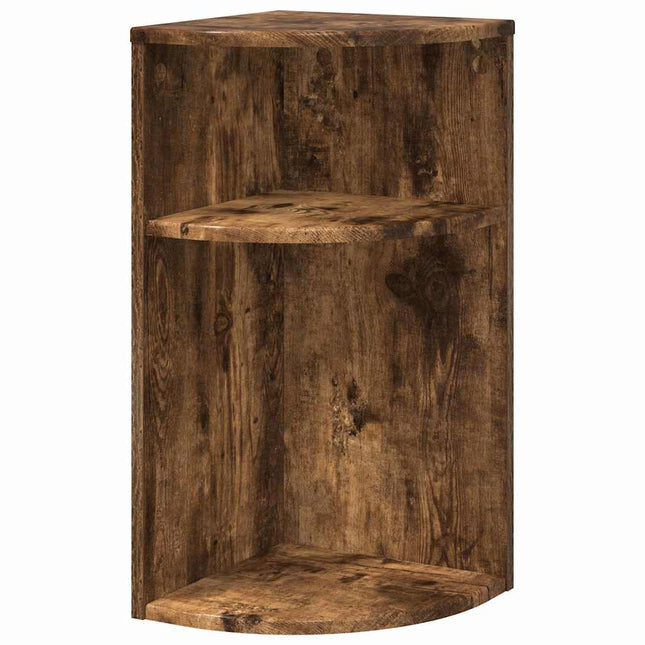 Sidobord Rökt ek 29,6 x 29,6 x 60 cm Konstruerat trä