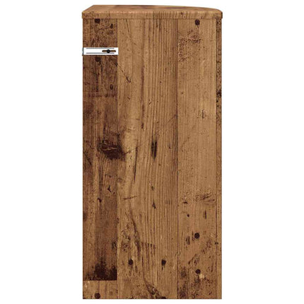 Sidobord Gammalt trä 29,6 x 29,6 x 60 cm Konstruerat trä