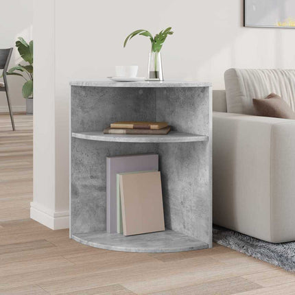 Sidobord Betonggrå 39,7 x 39,7 x 60 cm Konstruerat trä