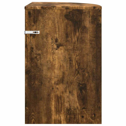 Sidobord Rökt ek 39,7 x 39,7 x 60 cm Konstruerat trä