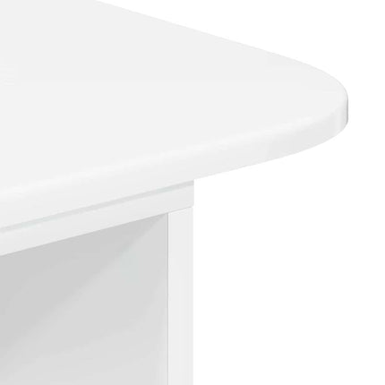 Konsolbord Högblanka vita 93 x 40 x 75 cm Konstruerat trä