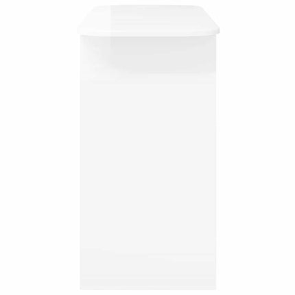 Konsolbord Högblanka vita 93 x 40 x 75 cm Konstruerat trä