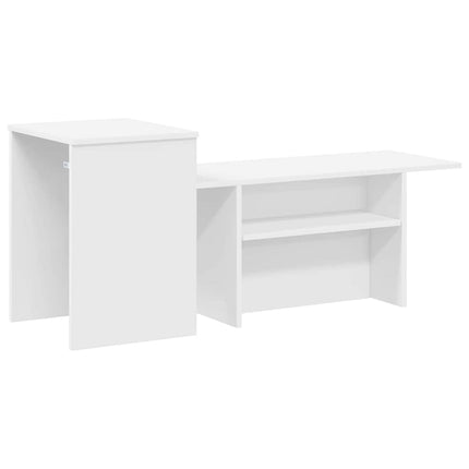 Konsolbord Vit 91,5 x 35 x 38,5 cm Konstruerat trä