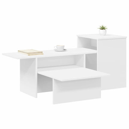 Konsolbord Vit 91,5 x 35 x 38,5 cm Konstruerat trä