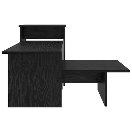 Konsolbord Svart Ek 91,5 x 35 x 38,5 cm Konstruerat trä