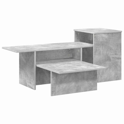 Konsolbord Betonggrå 91,5 x 35 x 38,5 cm Konstruerat trä