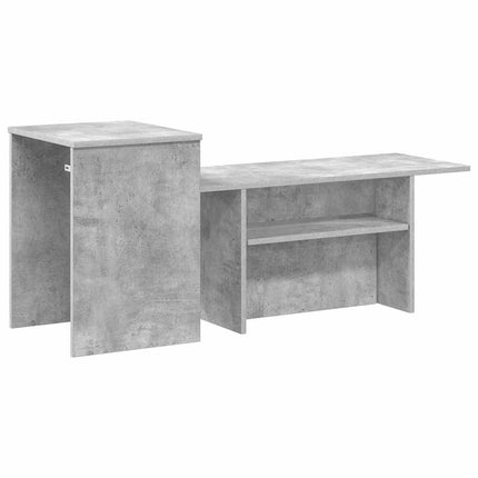 Konsolbord Betonggrå 91,5 x 35 x 38,5 cm Konstruerat trä