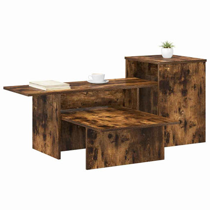 Konsolbord Rökt ek 91,5 x 35 x 38,5 cm Konstruerat trä