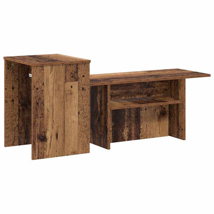 Konsolbord Gammalt trä 91,5 x 35 x 38,5 cm Konstruerat trä