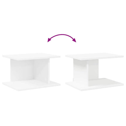 Sängbord 2 pcs Vit 40 x 30 x 25 cm Konstruerat trä