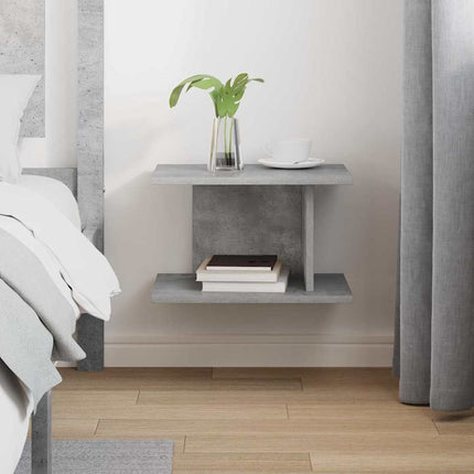 Sängbord Betonggrå 40 x 30 x 25 cm Konstruerat trä