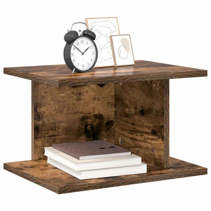 Sängbord 2 pcs Rökt ek 40 x 30 x 25 cm Konstruerat trä