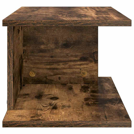 Sängbord 2 st Rökt ek 40 x 30 x 25 cm Konstruerat trä