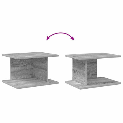 Sängbord 2 pcs Grå Sonoma 40 x 30 x 25 cm Konstruerat trä