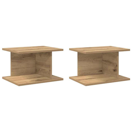 Sängbord 2 pcs Artisan Ek 40 x 30 x 25 cm Konstruerat trä