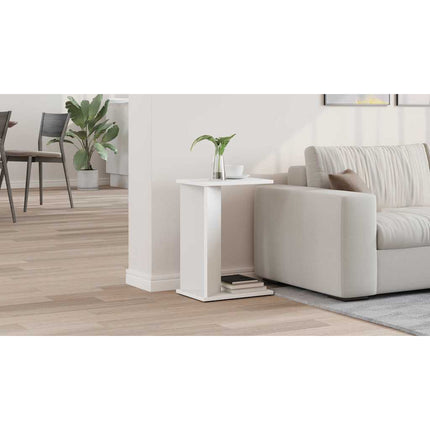Sidobord Vit 35 x 25 x 50 cm Konstruerat trä