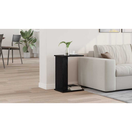 Sidobord Svart Ek 35 x 25 x 50 cm Konstruerat trä
