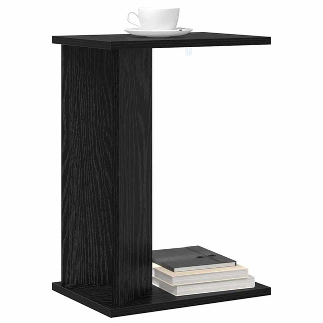 Sidobord Svart Ek 35 x 25 x 50 cm Konstruerat trä