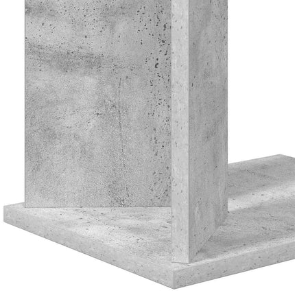 Sidobord Betonggrå 35 x 25 x 50 cm Konstruerat trä