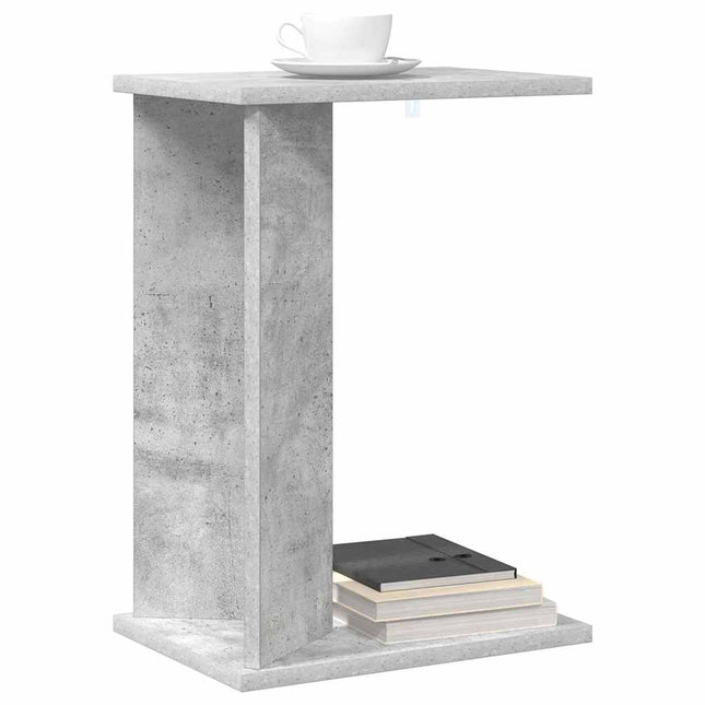 Sidobord Betonggrå 35 x 25 x 50 cm Konstruerat trä