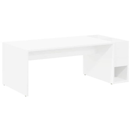 Kaffeebord Vit 101,5 x 50 x 37 cm Konstruerat trä