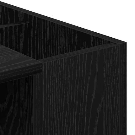 Skrivbord Svart Ek 109 x 50 x 78 cm Konstruerat trä