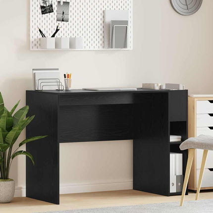 Skrivbord Svart Ek 109 x 50 x 78 cm Konstruerat trä